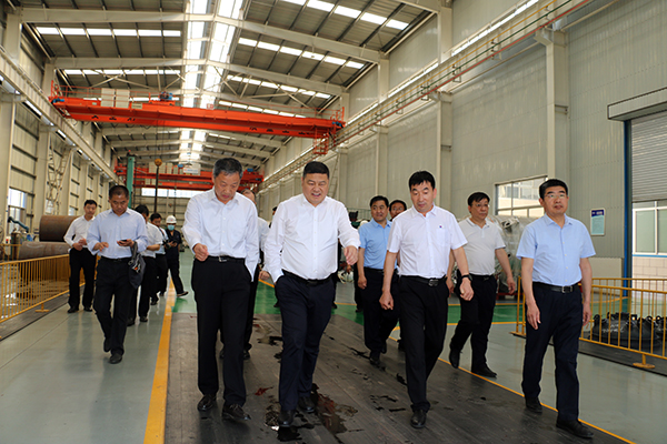 淄博市市委領(lǐng)導一行十余人來太極考察指導工作